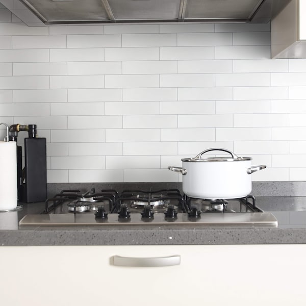 Msi Metro White Sample Glossy Ceramic Subway Wall tile - ZOR-PT-0716-SAM