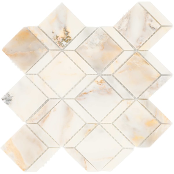 Daltile Gamma Natural Stone Balance XL Wall and Floor Mosaic Tile, 10PK - M342BALXLMSPL