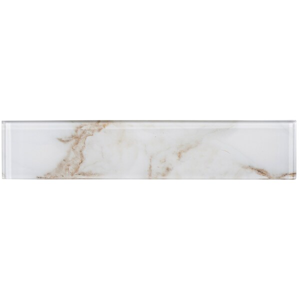 Andova Tiles ANDOVA TILES Sumner 3" x 14" Glass Marble Look Subway Wall Tile, PK30 - ANDSUM168
