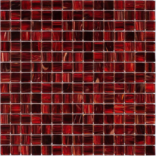 Apollo Tile Celestial 12 in. x 12 in. Glossy Wine Pink Glass Mosaic Wall and Floor Tile 20 sq. ft./case, 20PK - APLST88PK218A