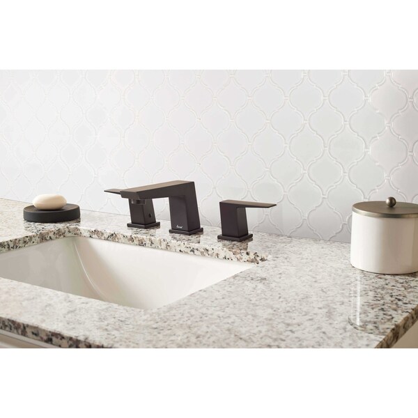 Msi Retro Bianco Arabesque 10.63 In. X 8.84 In. X 6Mm Glazed Porcelain Mesh-Mounted Mosaic Tile, 15PK - ZOR-MD-0236