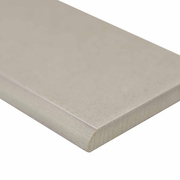 Msi Dimensions Glacier 3 X 24 Matte Porcelain Bullnose Tile Trim, 24PK - ZOR-PT-TR-0108