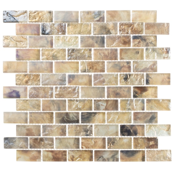 Andova Tiles ANDOVA TILES Zalo 1" x 2" Glass Brick Joint Mosaic Wall and Floor Tile - ANDZAL610