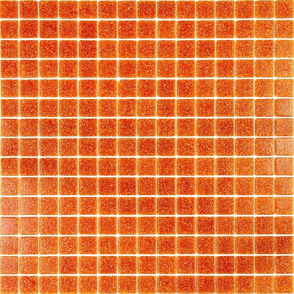 Apollo Tile Dune 12 in. x 12 in. Glossy Apricot Red Glass Mosaic Wall and Floor Tile 20 sq. ft./case, 20PK - APLSA88RD206A