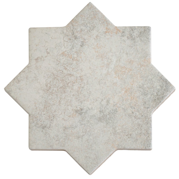 Apollo Tile Terralis 6 x 6 in. Matte Light Ash Beige Porcelain Star Wall and Floor Tile 4.2 sq ft/case, 16PK - UMB88PETSTRA