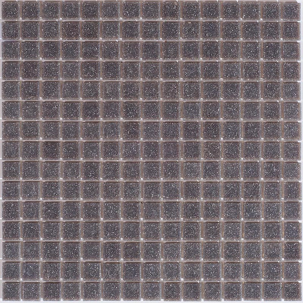 Apollo Tile Dune 12 in. x 12 in. Glossy Fog Gray Glass Mosaic Wall and Floor Tile 20 sq. ft./case, 20PK - APLSA88GR704A