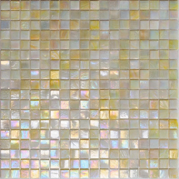 Apollo Tile Skosh 11.6inx11.6in Glossy Sentimental Beige Glass Mosaic Wall and Floor Tile 18.69 sqft/case, 20PK - APLNB88BG327A