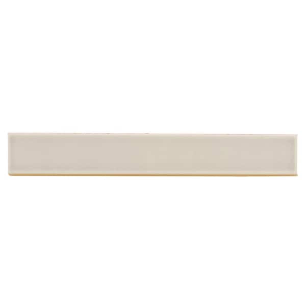 Apollo Tile Horizonte 2 x 16 in. Glossy Soft Dove Gray Ceramic Subway Wall Tile 10.76 sq ft/case, 50PK - FLT88GRY216A