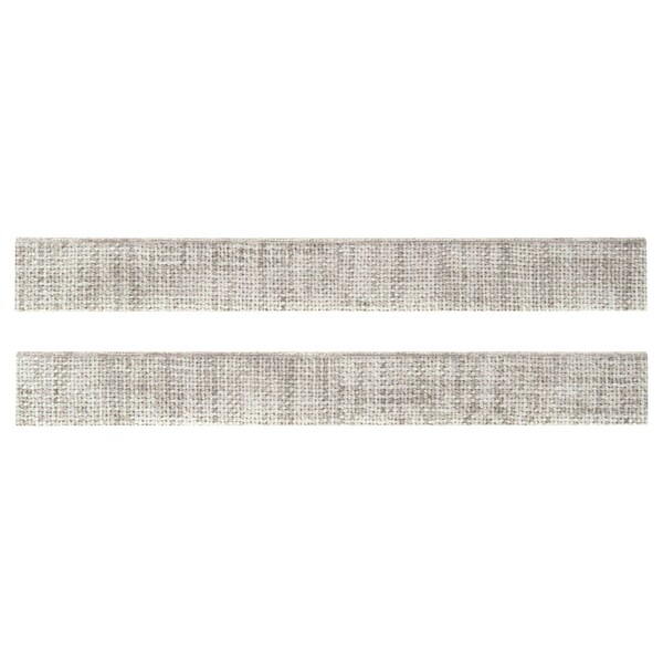 Msi Tektile Crosshatch Gray Bullnose 3 In. X 24 In. Glazed Porcelain Wall Tile, 14PK - ZOR-PT-TR-0154