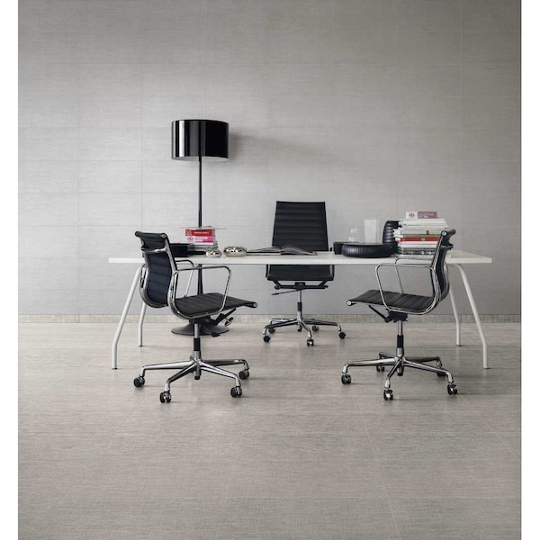 Msi Tektile Crosshatch Gray Bullnose 3 In. X 24 In. Glazed Porcelain Wall Tile, 14PK - ZOR-PT-TR-0154