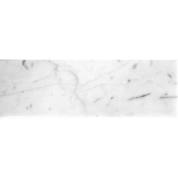 Apollo Tile 4X12 Carrara White Polished Subway Tile 5 Sq.Ft, 15PK - APLFCA99412PEC81