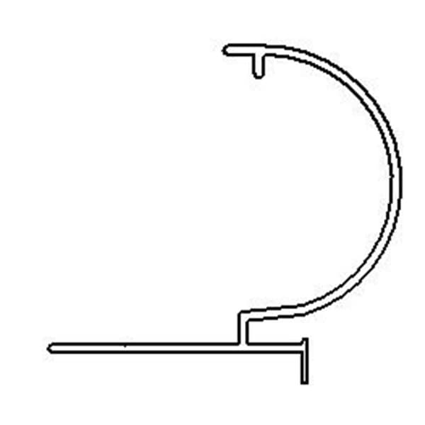 Latham Pool 3 ft. 9 in. x 6 in. Rimlock 6 Coping Corner, White, 4PK - CAWCN0000064