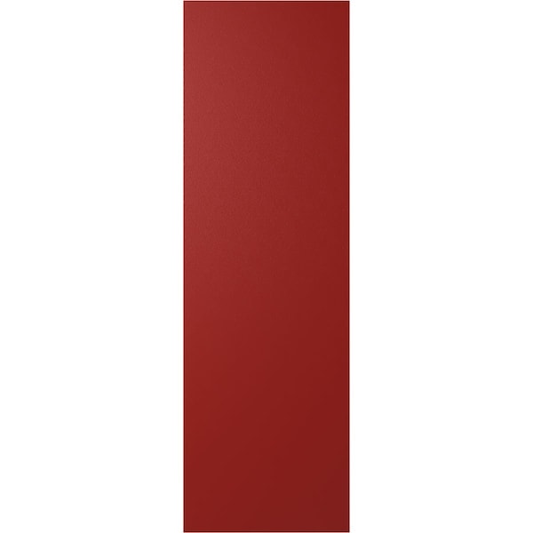 Ekena Millwork 12W x 27H True Fit PVC Diagonal Slat Modern Style Fixed Mount Shutters, Fire Red, PR - TFP001DG12X027BR