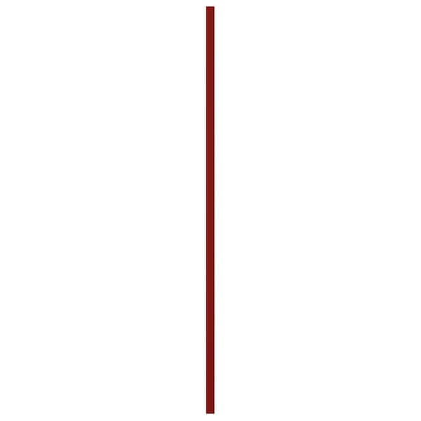 Ekena Millwork 12W x 27H True Fit PVC Diagonal Slat Modern Style Fixed Mount Shutters, Fire Red, PR - TFP001DG12X027BR