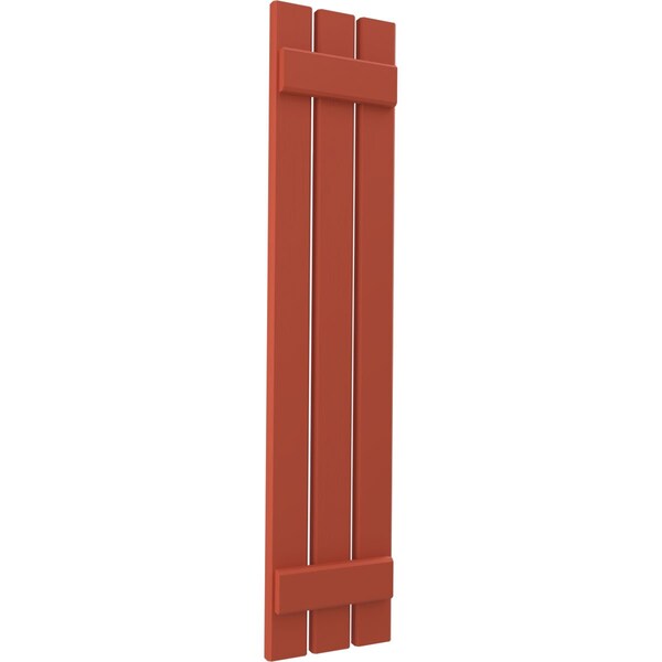 Ekena Millwork Americraft 3-Board (2 Batten) Exterior Real Wood Spaced Board-n-Batten Shutters, ARW101SB311X41CLH, PR - ARW101SB311X41CLH