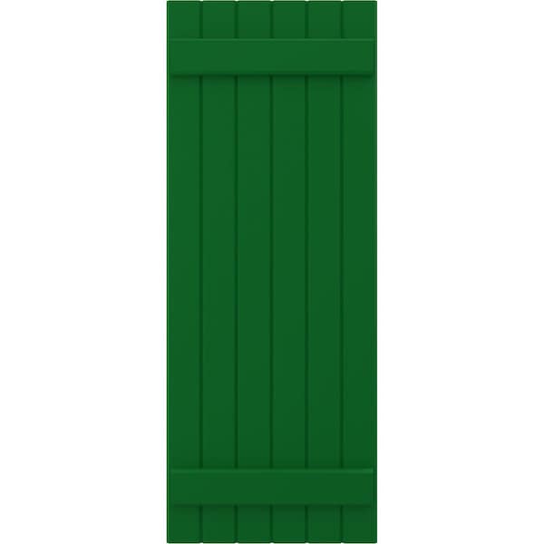 Ekena Millwork Americraft 6-Board (2 Batten) Exterior Real Wood Joined Board-n-Batten Shutters, ARW101BB621X72HGH, PR - ARW101BB621X72HGH