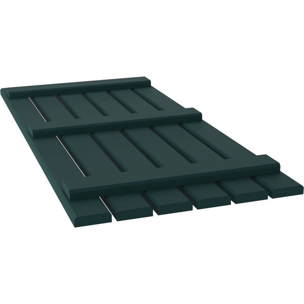 Ekena Millwork Americraft 6-Board (3 Batten) Exterior Real Wood Spaced Board-n-Batten Shutters, ARW401SB623X62FGH, PR - ARW401SB623X62FGH