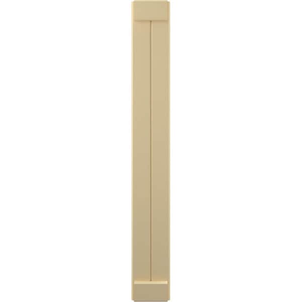 Ekena Millwork Americraft 2-Board Exterior Wood Joined Board-n-Batten Shutters w/ End Batten, ARW103BB207X42NTH, PR - ARW103BB207X42NTH