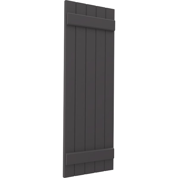 Ekena Millwork Americraft 5-Board (2 Batten) Exterior Real Wood Joined Board-n-Batten Shutters, ARW101BB518X70SMH, PR - ARW101BB518X70SMH