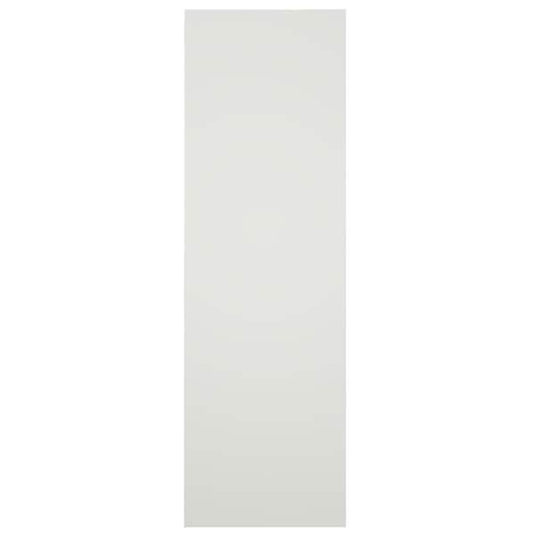 Ekena Millwork True Fit PVC Two Equal Panel Farmhouse Fixed Mount Shutters w/ Z-Bar, Unfinished , 15W x 44H, PR - TFP102FH15X044UN