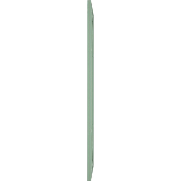 Ekena Millwork True Fit PVC Bungalow Fixed Mount Shutters, Seaglass, 12W x 65H, PR - TFP001BG12X065SG