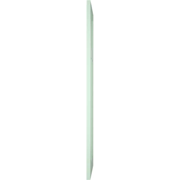 Ekena Millwork True Fit PVC San Antonio Mission Style Fixed Mount Shutters, Seaglass, 15W x 47H, PR - TFP001ST15X047SG