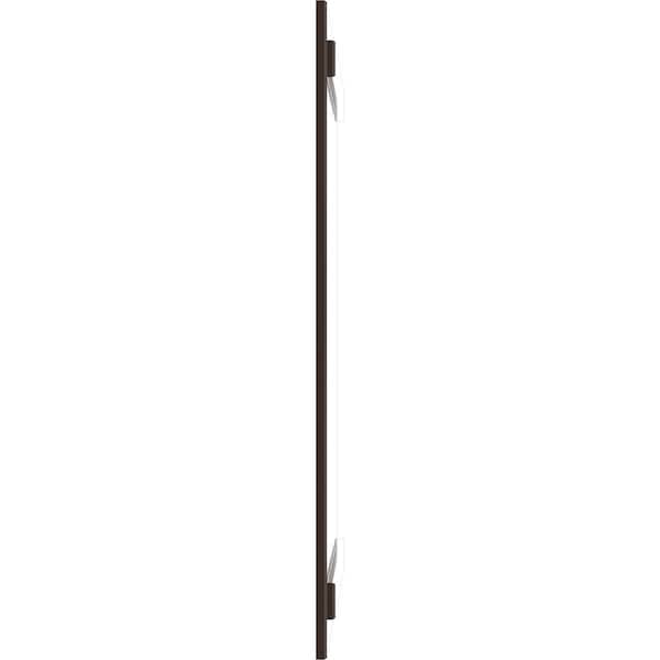 Ekena Millwork True Fit PVC Four Board Joined Board-n-Batten Shutters, Raisin Brown, 21 1/2W x 70H, PR - TFP101BBF21X070TB