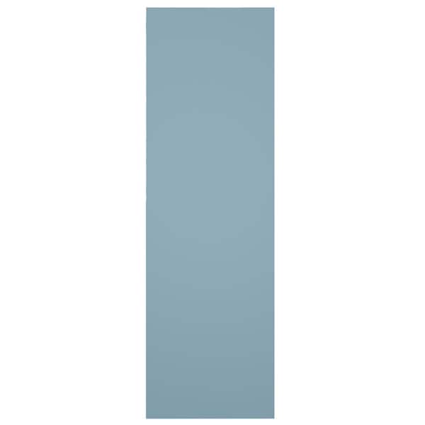 Ekena Millwork True Fit PVC Two Equal Raised Panel Shutters, Peaceful Blue, 18W x 59H, PR - TFP101RPF18X059SB