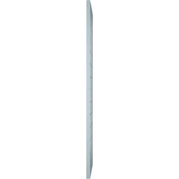 Ekena Millwork True Fit PVC Horizontal Slat Modern Style Fixed Mount Shutters, Peaceful Blue, 12W x 69H, PR - TFP001HZ12X069SB