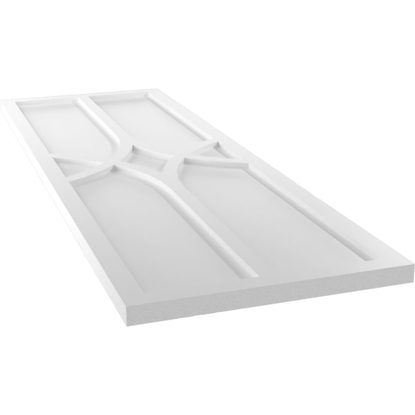 Ekena Millwork True Fit PVC Cedar Park Fixed Mount Shutters, White, 15W x 79H, PR - TFP001CP15X079WH
