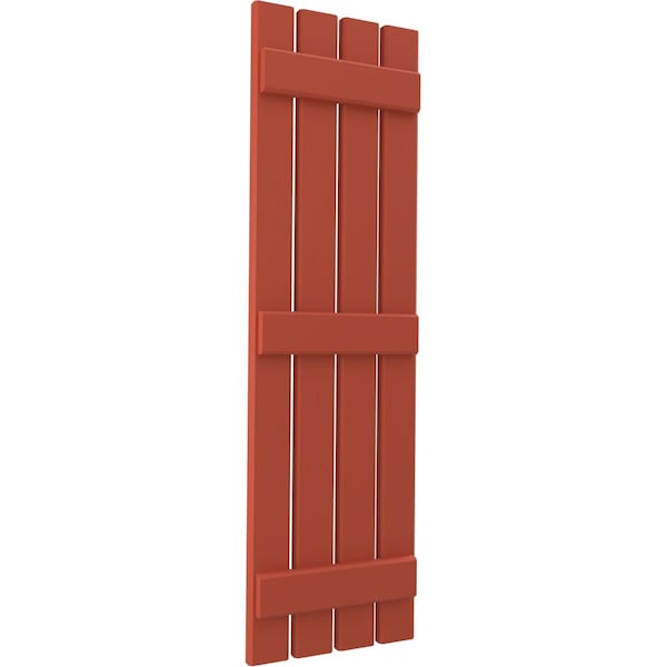 Ekena Millwork Americraft 4-Board (3 Batten) Exterior Real Wood Spaced Board-n-Batten Shutters, ARW401SB415X67CLH, PR - ARW401SB415X67CLH