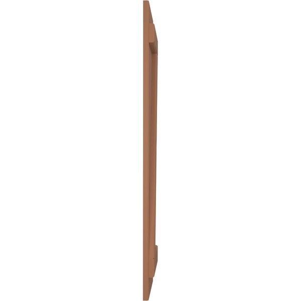 Ekena Millwork Americraft 4-Board (2 Batten) Wood Joined Board-n-Batten Shutters w/ Z-Bar, ARW102BB414X58BTH, PR - ARW102BB414X58BTH