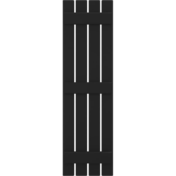 Ekena Millwork Americraft 4-Board (3 Batten) Exterior Real Wood Spaced Board-n-Batten Shutters, ARW401SB415X78BLH, PR - ARW401SB415X78BLH