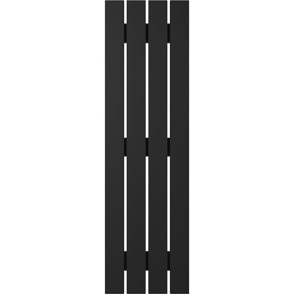 Ekena Millwork Americraft 4-Board (3 Batten) Exterior Real Wood Spaced Board-n-Batten Shutters, ARW401SB415X78BLH, PR - ARW401SB415X78BLH