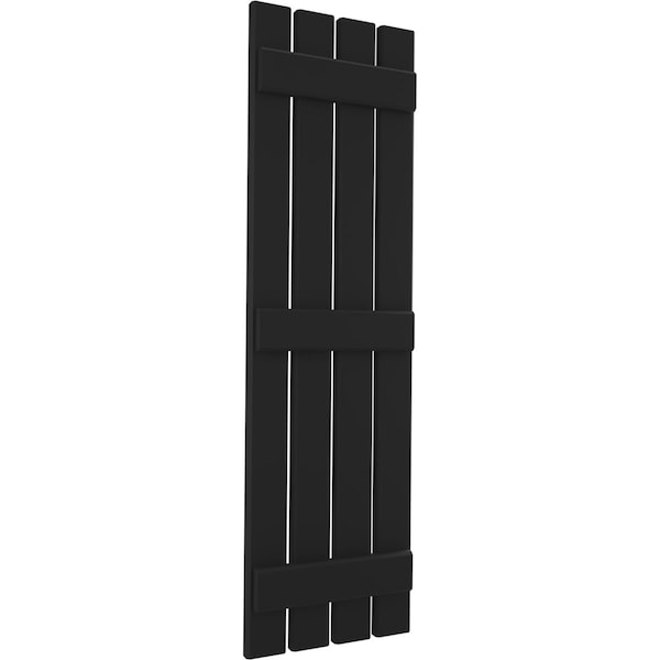 Ekena Millwork Americraft 4-Board (3 Batten) Exterior Real Wood Spaced Board-n-Batten Shutters, ARW401SB415X78BLH, PR - ARW401SB415X78BLH