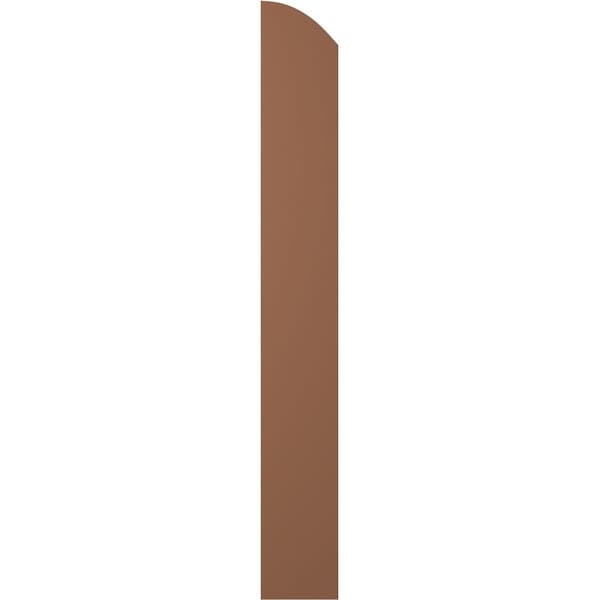 Ekena Millwork Americraft 2-Board (2 Batten) Wood Joined Board-n-Batten Shutters w/Ellipt Top, ARW101BE207X59BTH, PR - ARW101BE207X59BTH