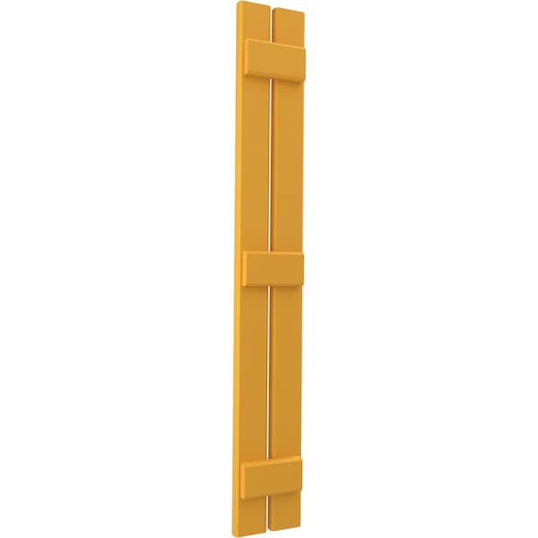 Ekena Millwork Americraft 2-Board (3 Batten) Exterior Real Wood Spaced Board-n-Batten Shutters, ARW401SB207X41TUH, PR - ARW401SB207X41TUH