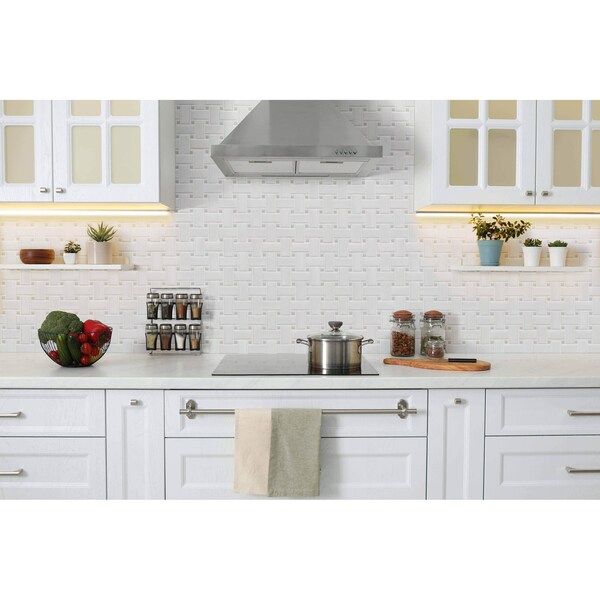 Msi White And Gray Matte SAMPLE Basketweave Porcelain Mosaic Tile - ZOR-MD-0413-SAM
