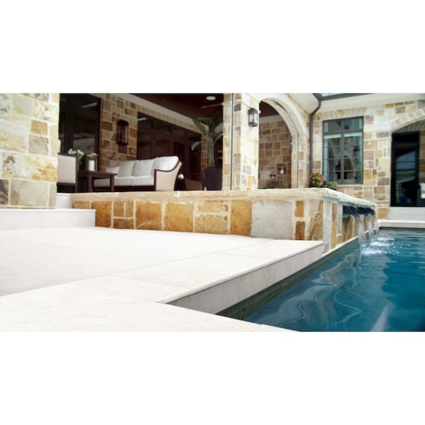 Msi Livingstyle Pearl SAMPLE Glazed Porcelain Pool Coping - ZOR-LSC-0073-SAM