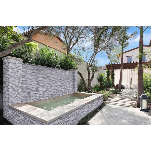 Msi Alaska Gray 3D Ledger Corner SAMPLE Honed Marble Wall Tile - ZOR-PNL-0013-SAM