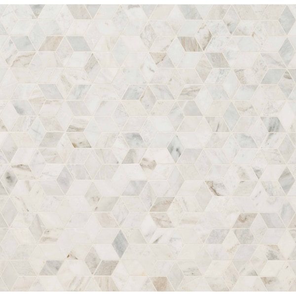 Msi Arabescato Venato White SAMPLE Cube Honed Marble Mosaic Tile - ZOR-MD-0383-SAM