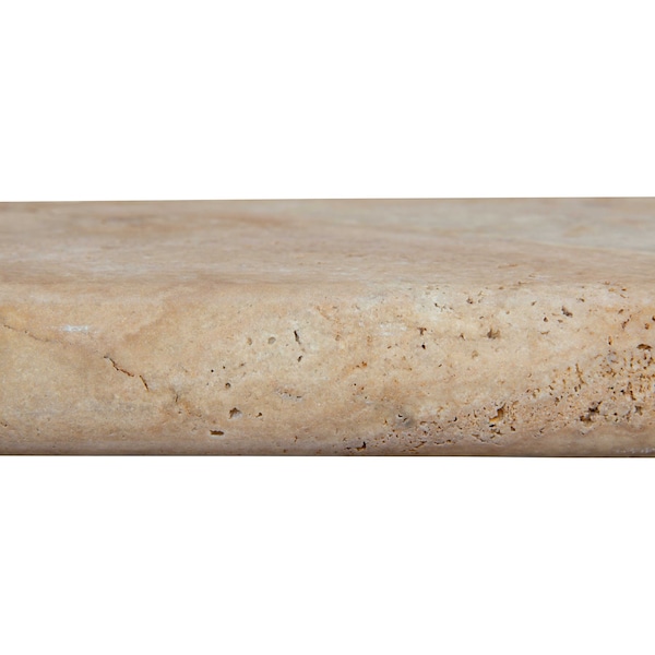 Msi Porcini 12 In. X 24 In. Brushed Travertine Pool Coping - ZOR-LSC-0016