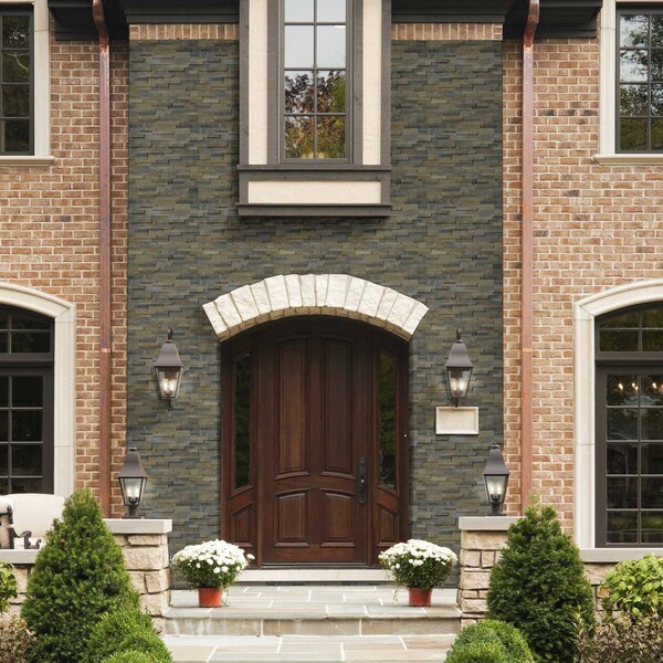 Msi Rustic Gold Splitface Ledger Corner 6 In. X 18 In. Natural Slate Wall Tile, 6PK - ZOR-PNL-0078
