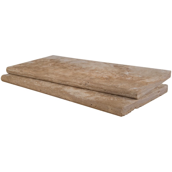 Msi Tuscany Beige 12 in.  X 24 in.  Honed Travertine Pool Coping - ZOR-LSC-0084