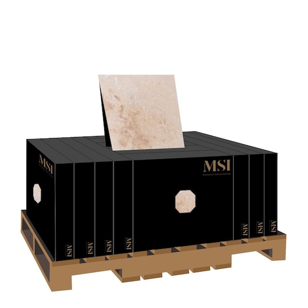 Msi Tuscany Classic 18 in.  X 18 in.  Honed Travertine Floor And Wall Tile - ZOR-NS-0089