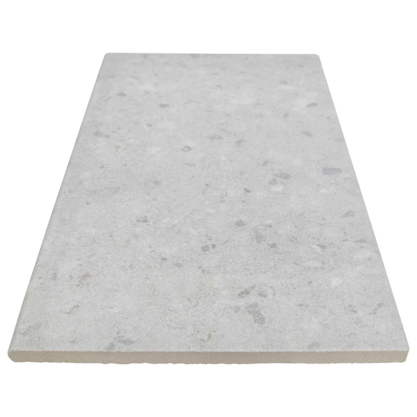 Msi Terrazo Glacier 13 in.  X 24 in.  Glazed Porcelain Pool Coping, 2PK - ZOR-LSC-0082