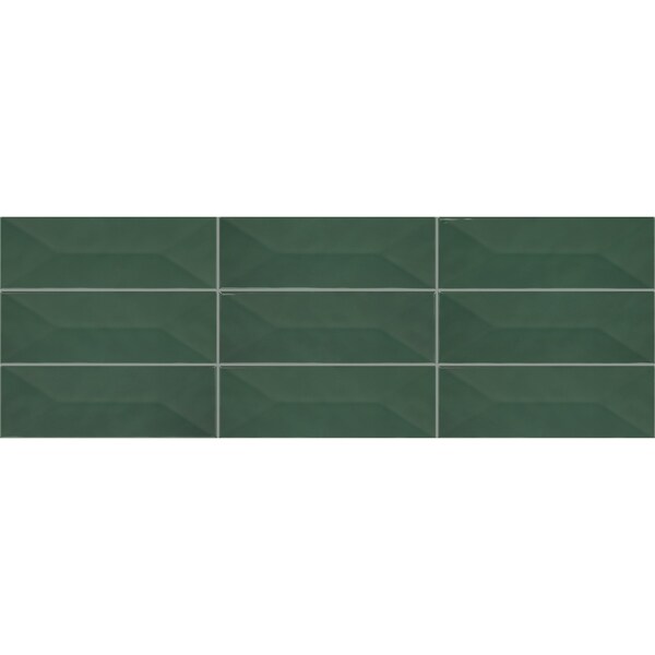 Daltile Mythology 4'' x 12'' Ceramic Wave Crest Wall Tile 8.36 SQFT per Carton, 22PK - MY94412MODWC1P2