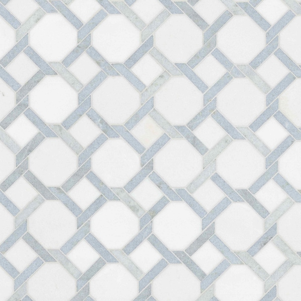 Msi Azula Kaya Sample Polished Marble Mosaic Floor And Wall Tile - ZOR-MD-0637-SAM