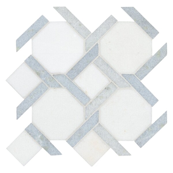 Msi Azula Kaya Sample Polished Marble Mosaic Floor And Wall Tile - ZOR-MD-0637-SAM