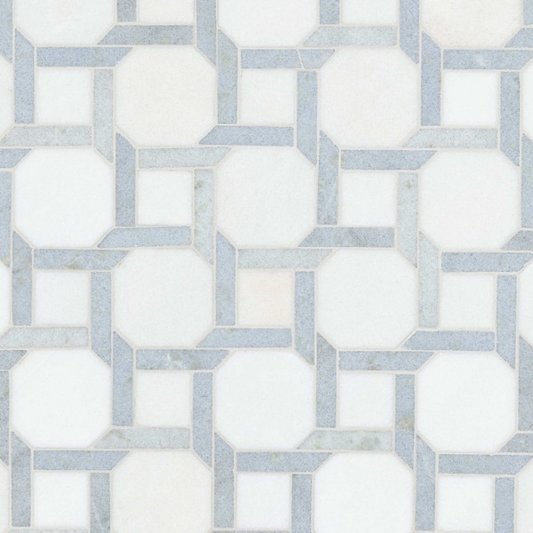 Msi Azula Kaya Sample Polished Marble Mosaic Floor And Wall Tile - ZOR-MD-0637-SAM